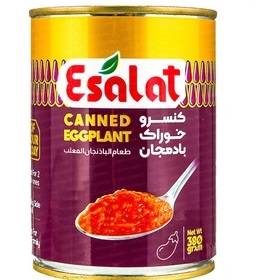 کنسرو خوراک بادمجان 380 گرم اصالت